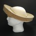 Cream Wool Hat Upturned Brim Gold Studs Church Derby Fancy Party Avant Garde   eb-68962115
